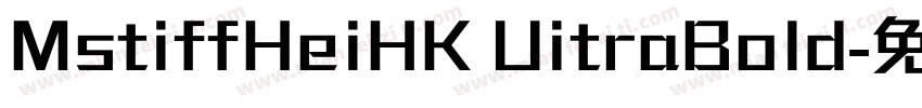 MstiffHeiHK UitraBold字体转换